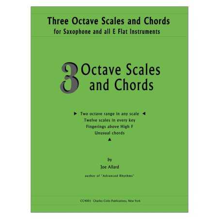 Three Octave Scales and Chords para Saxofón JOE ALLARD