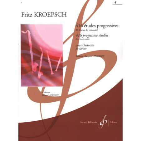 416 Estudios progresivos para Clarinete Vol. 4 Fritz KROPEPSCH