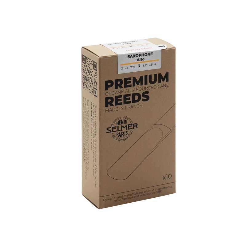 Caja de 10 cañas SELMER Premium para Saxofón Alto