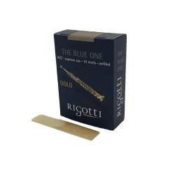 Caja de 10 cañas RIGOTTI Gold Jazz para Saxofón Soprano