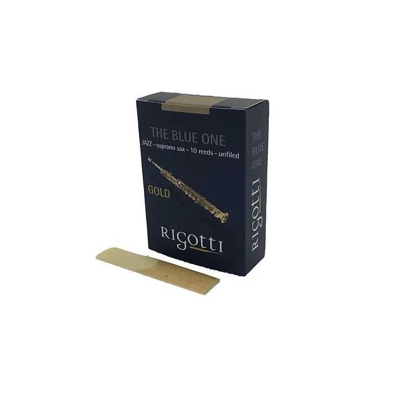 Caja de 10 cañas RIGOTTI Gold Jazz para Saxofón Soprano