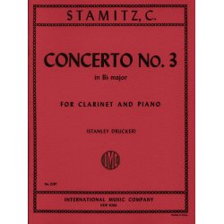 Concerto No. 3 in Bb major For Clarinet and Piano CARL STAMITZ