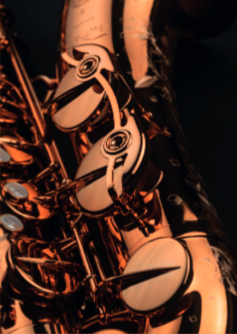 Detalle del Saxofón otras llaves