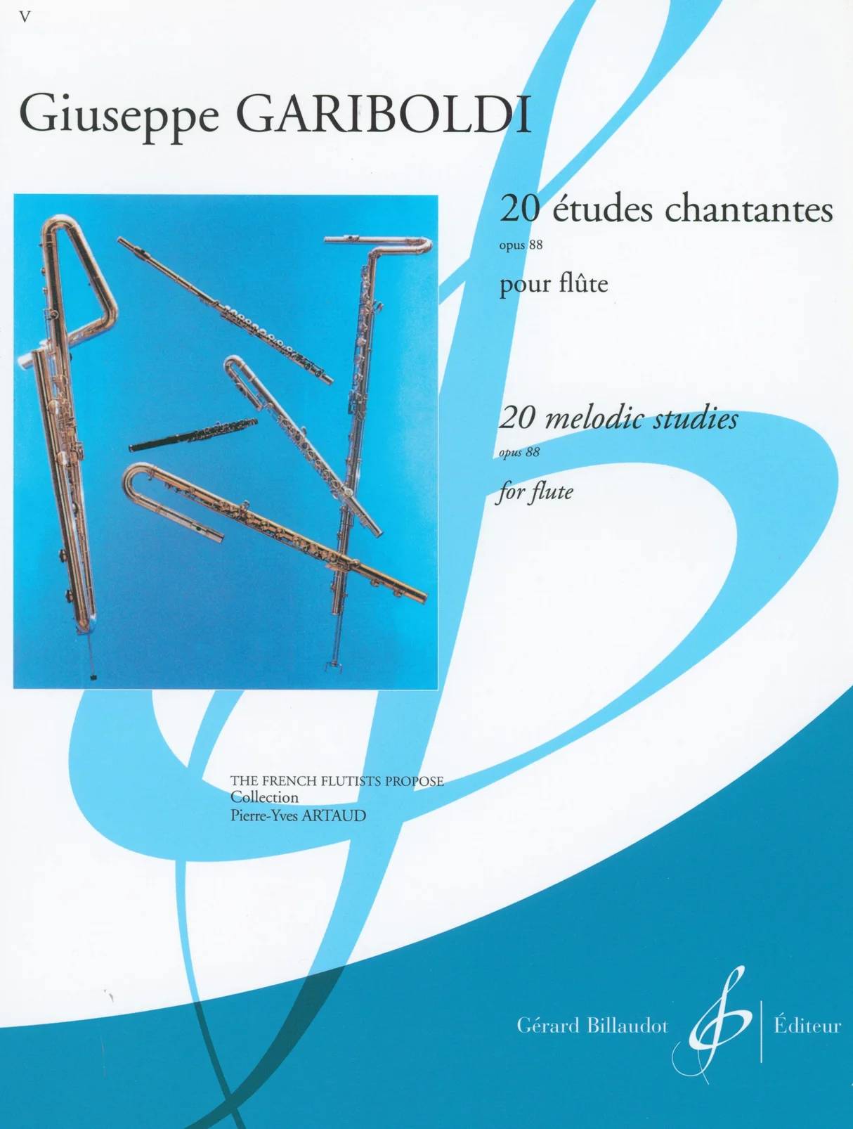 20 Etudes Chantantes Opus 88 para flauta G. GARIBOLDI