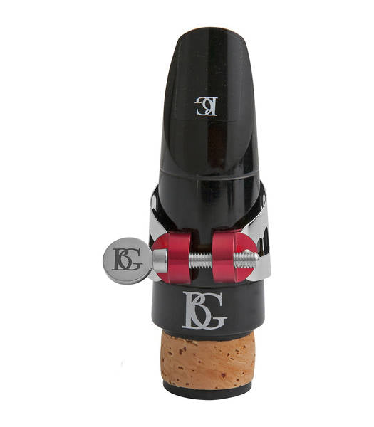 Abrazadera y boquillero BG LD DUO Plata para clarinete o saxofón alto-2