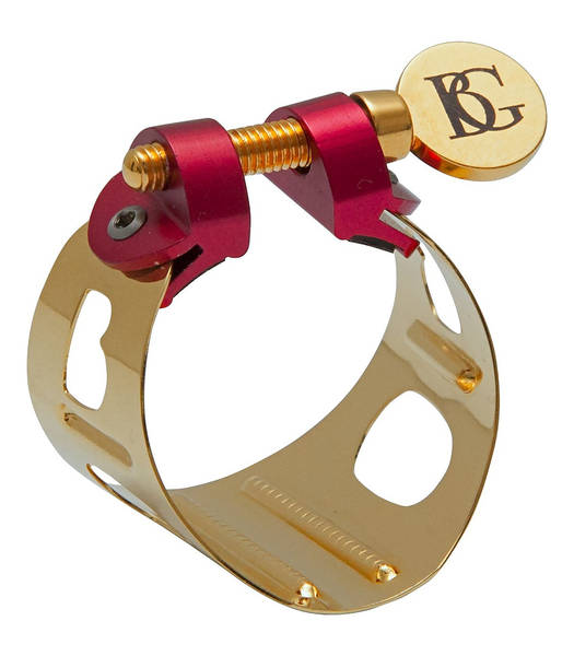 Abrazadera y boquillero BG LD0 DUO para clarinete o saxofón alto