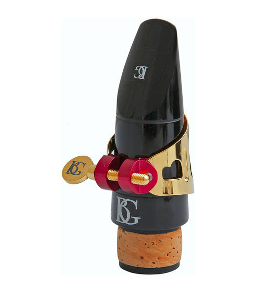 Abrazadera y boquillero BG LD0 DUO para clarinete o saxofón alto-0