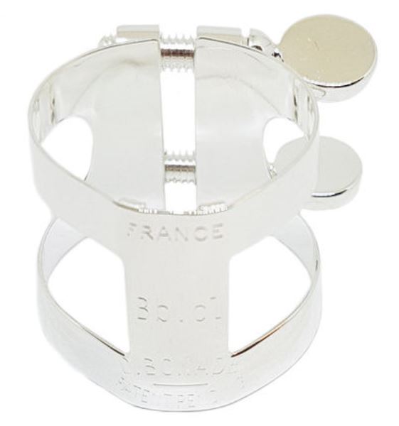 Abrazadera BONADE invertida plateada para clarinete-0