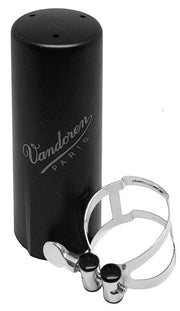 Abrazadera y boquillero VANDOREN M/O Plateada para clarinete bajo