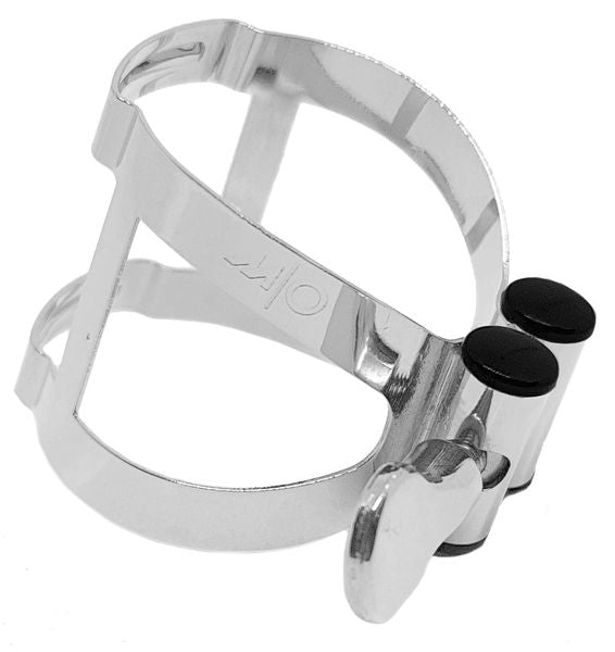 Abrazadera y boquillero VANDOREN M/O Niquelada para clarinete bajo-0