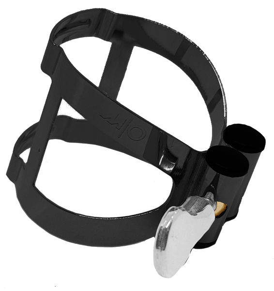 Abrazadera y boquillero VANDOREN M/O Negra para clarinete bajo-0