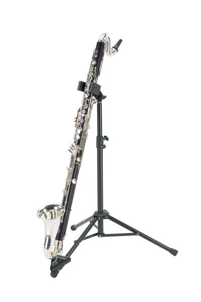 Soporte K&M 15060 para clarinete bajo-0