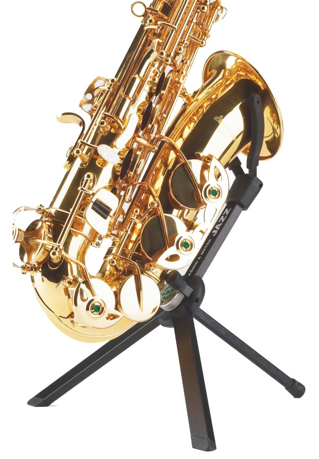 Soporte K&M 14330 JAZZ para saxofón alto-2