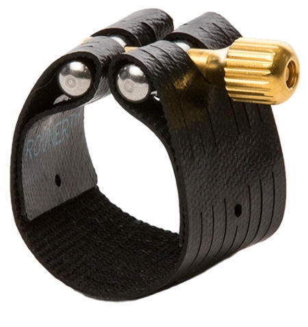 Abrazadera y boquillero ROVNER DARK 2R para saxofón tenor