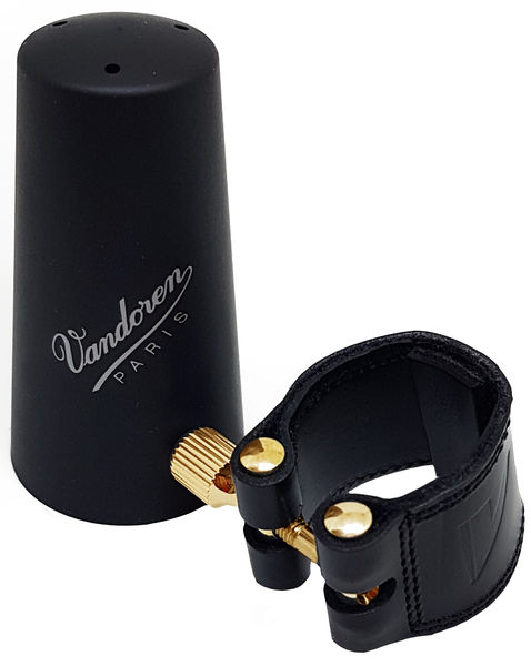 Abrazadera VANDOREN Cuero LC28P para Saxofón Tenor
