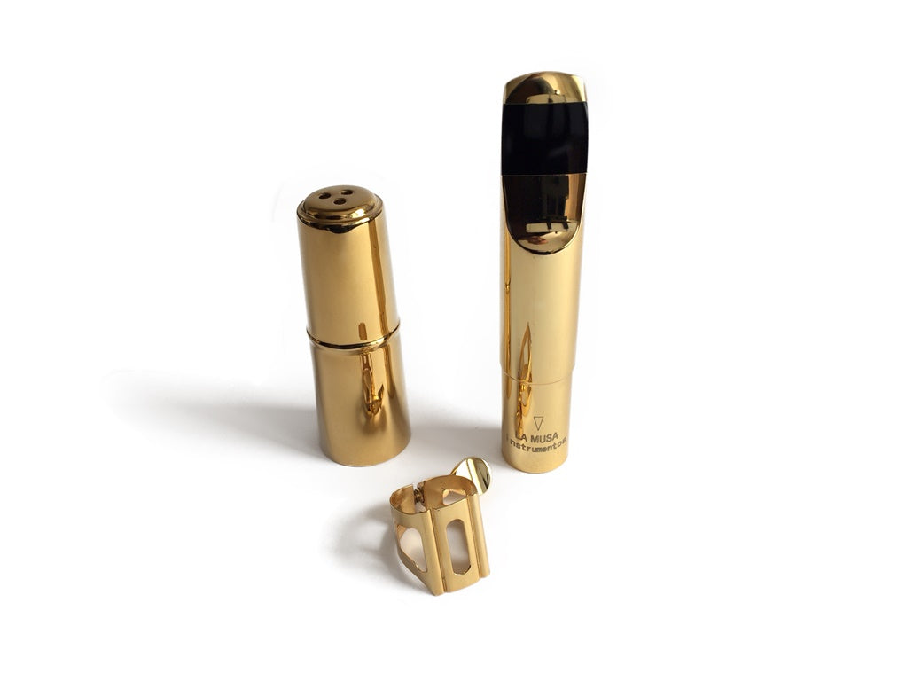 Boquilla LA MUSA metálica para saxofón tenor-2