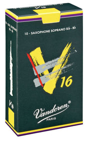 Caja de 10 cañas VANDOREN V16 para saxofón soprano