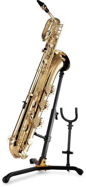 Soporte HERCULES DS536B para saxofón barítono y alto/tenor-0