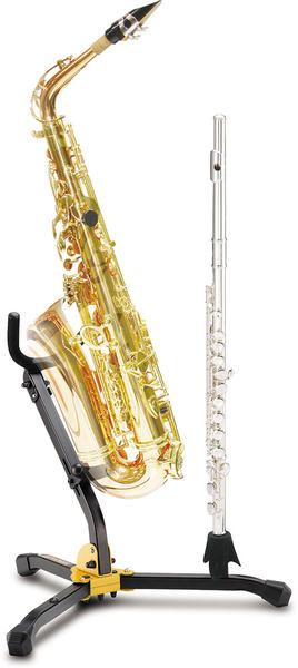 Soporte HERCULES DS532B para saxofón alto/tenor y clarinete/flauta-0