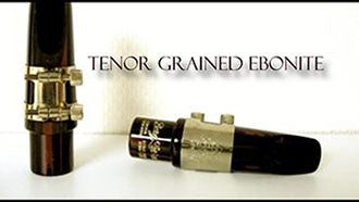 Boquilla Berg Larsen Grained Ebonite para saxofón tenor-0