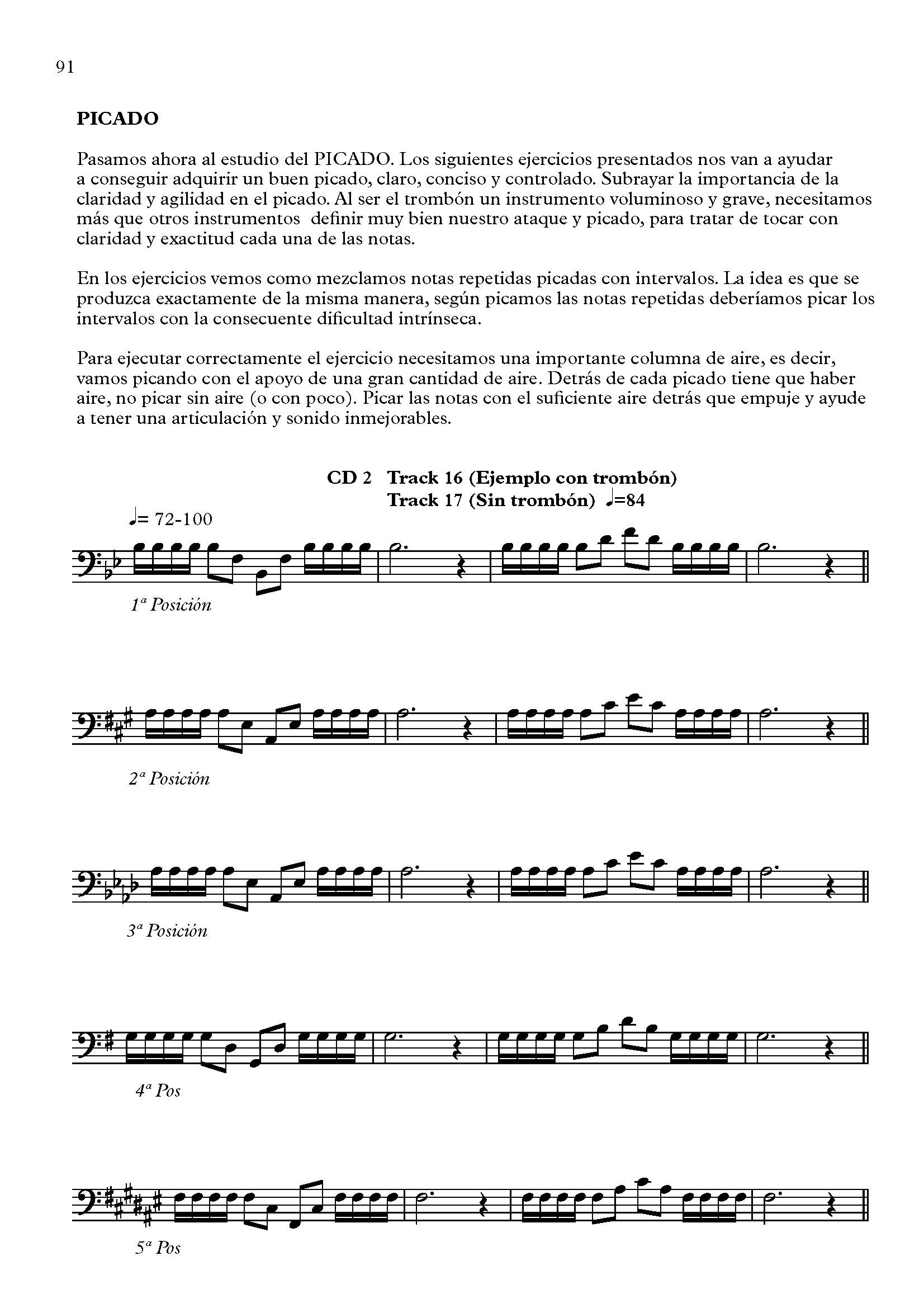 Método DÍA A DÍA "PRELUDIO" para trombón tenor   -3