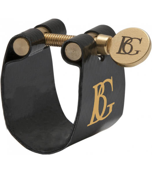 Abrazadera y boquillero BG FLEX para saxofón barítono-1
