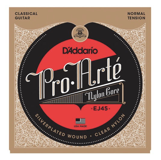 Cuerdas D'ADDARIO EJ45 Pro-Arte Normal Tension para guitarra