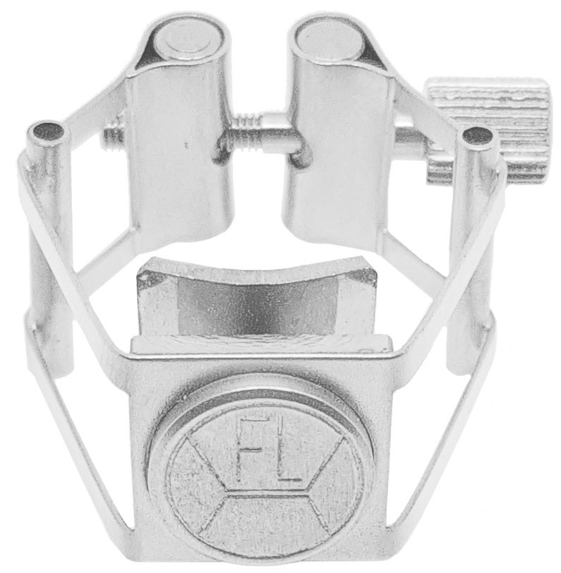Abrazadera Francois Louis Pure Brass XL para Saxofón Soprano Silver-0