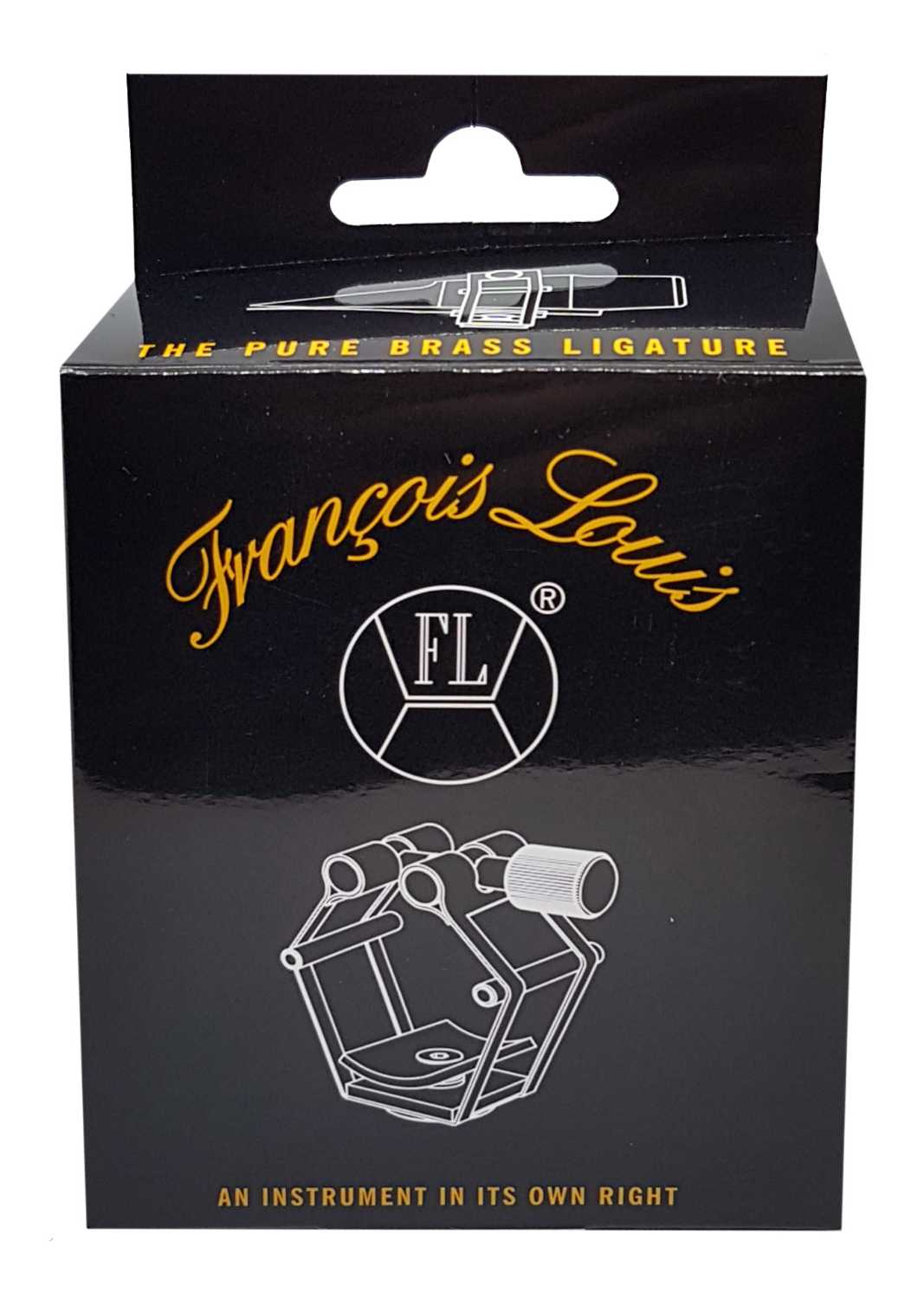 Abrazadera Francois Louis Pure Brass XL para Saxofón Soprano Silver-1