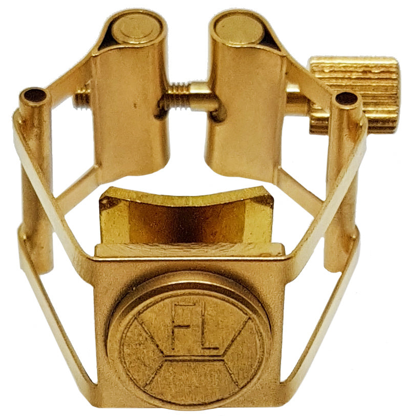 Abrazadera Francois Louis Pure Brass XL para Saxofón Alto Gold-0