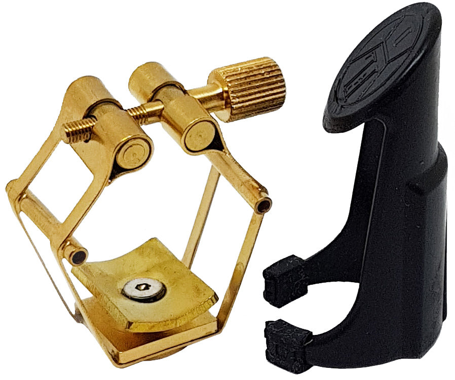 Abrazadera Francois Louis Pure Brass para Saxofón Barítono Gold