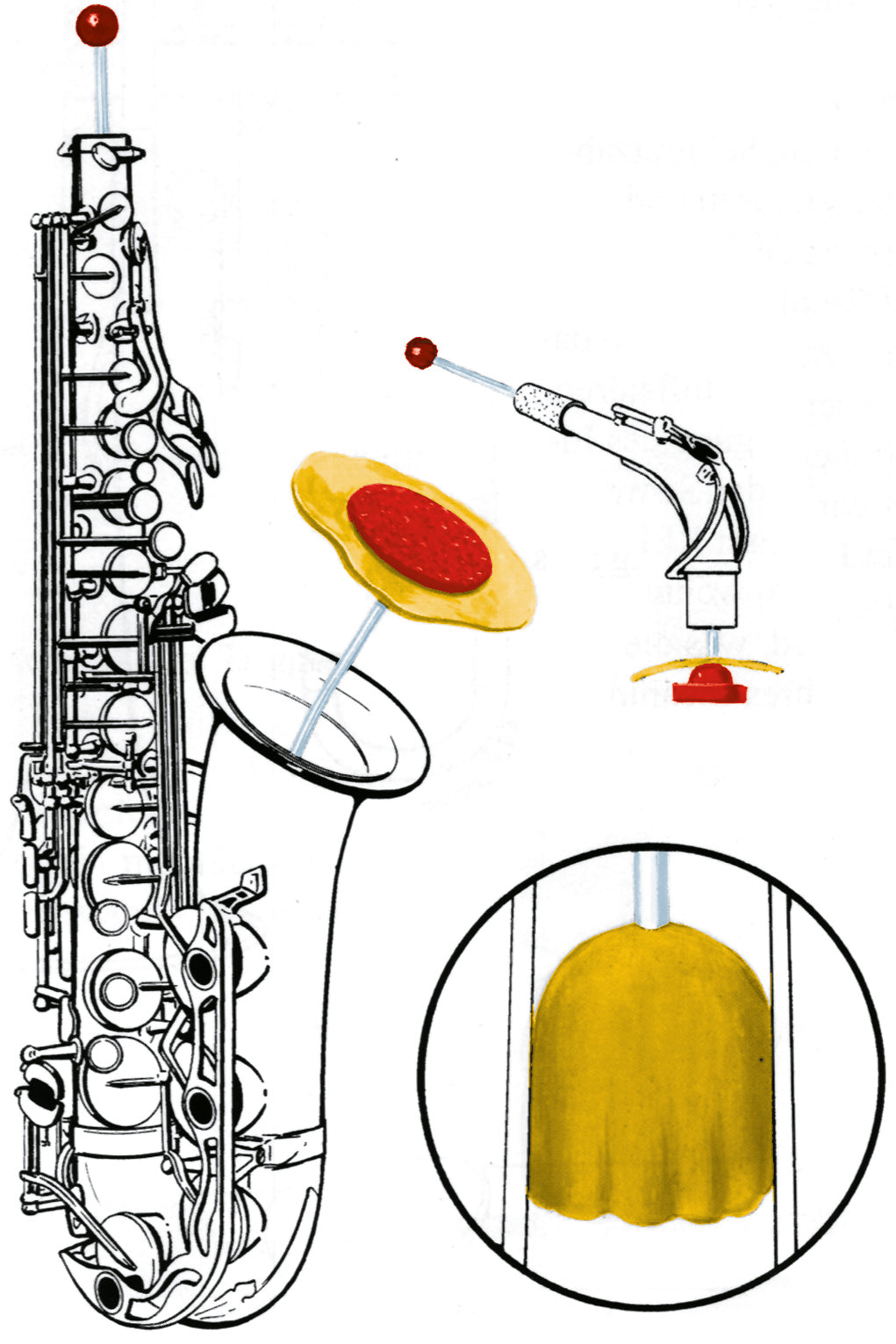 Set Limpiador REKA para saxofón alto/tenor y clarinete bajo-0