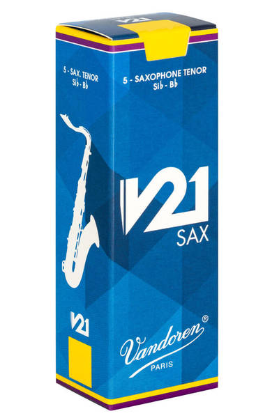 Caja de 5 cañas VANDOREN V21 para Saxofón tenor