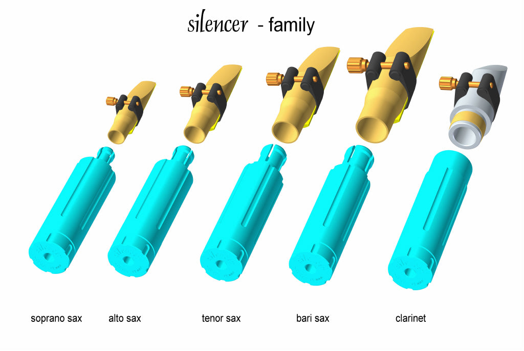 JAZZLAB Silencer para clarinete saxofón alto/tenor/barítono-0