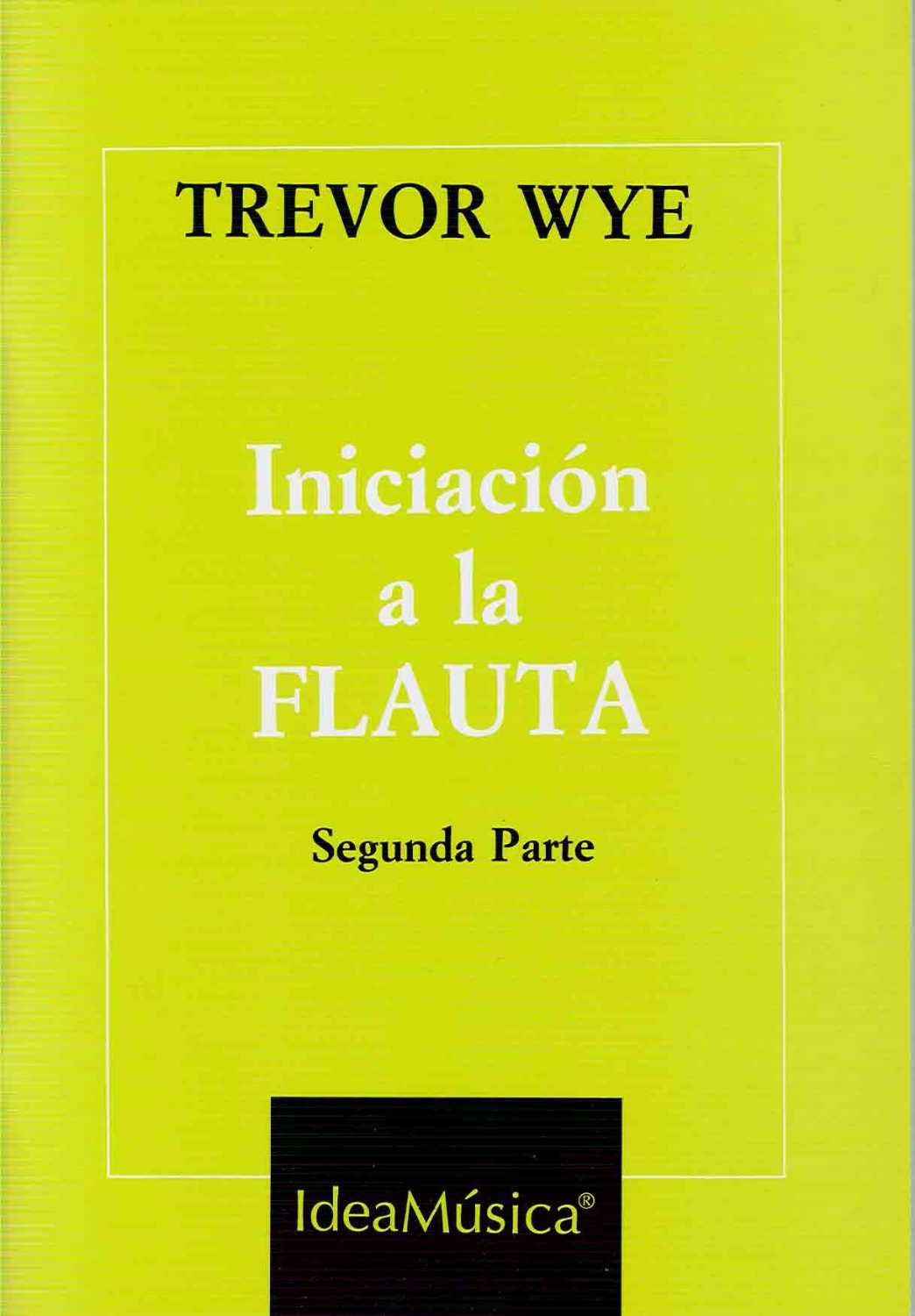 Libro Iniciación a la flauta 2 de Trevor Wye