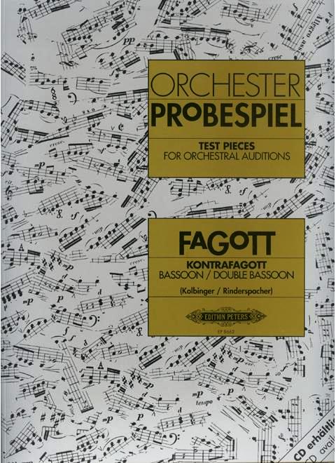 Libro Orchester Probespiel Fagot