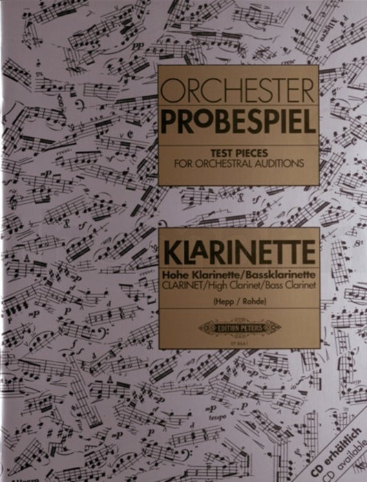 Libro Orchester Probespiel Clarinete