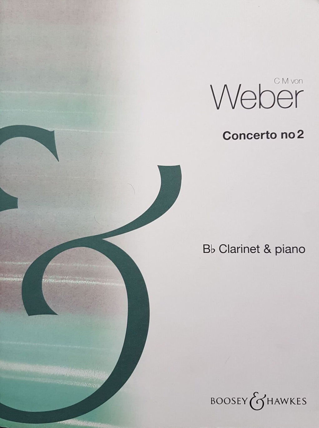 Partitura Concerto no 2 CM Von Weber for clarinet & Piano
