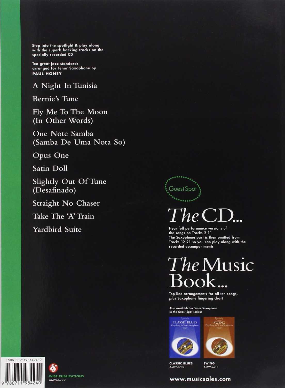 Libro Jazz Playalong for Tenor Saxophone-0