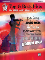 Pop & Rock Hits Instrumental Solos Tenor Saxophone