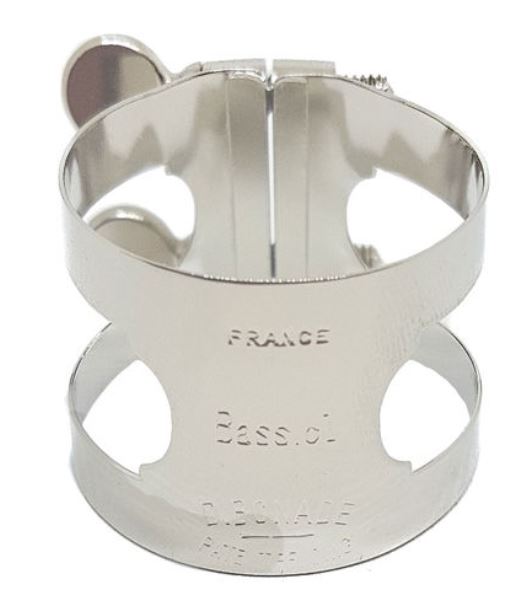 Abrazadera BONADE niquelada para clarinete bajo