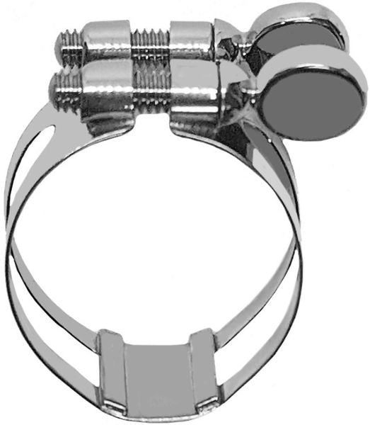 Abrazadera BONADE invertida niquelada para saxo barítono