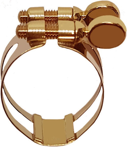 Abrazadera BONADE invertida dark gold para saxo barítono