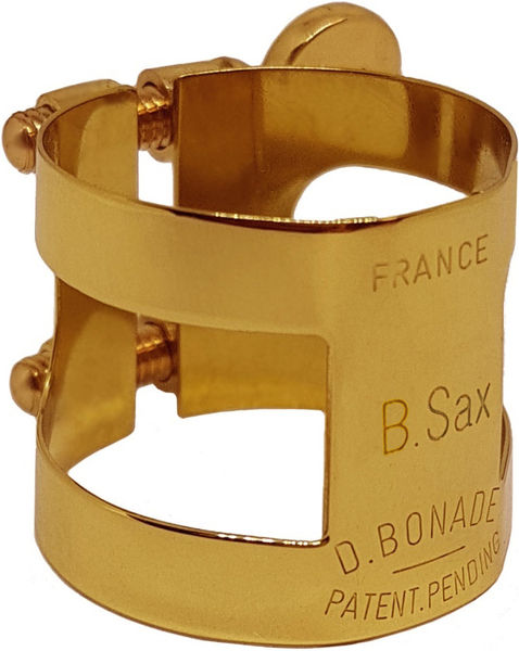 Abrazadera BONADE invertida dark gold para saxo barítono