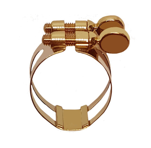 Abrazadera BONADE Invertida dark gold para saxofón soprano