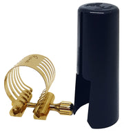 Abrazadera y boquillero ROVNER PLATINUM Gold para saxo tenor