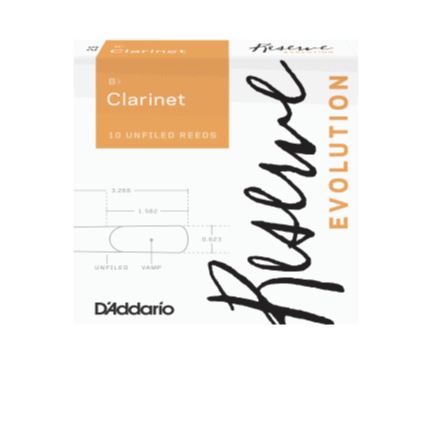 Caja de 10 cañas D'ADDARIO Reserve Evolution para Clarinete
