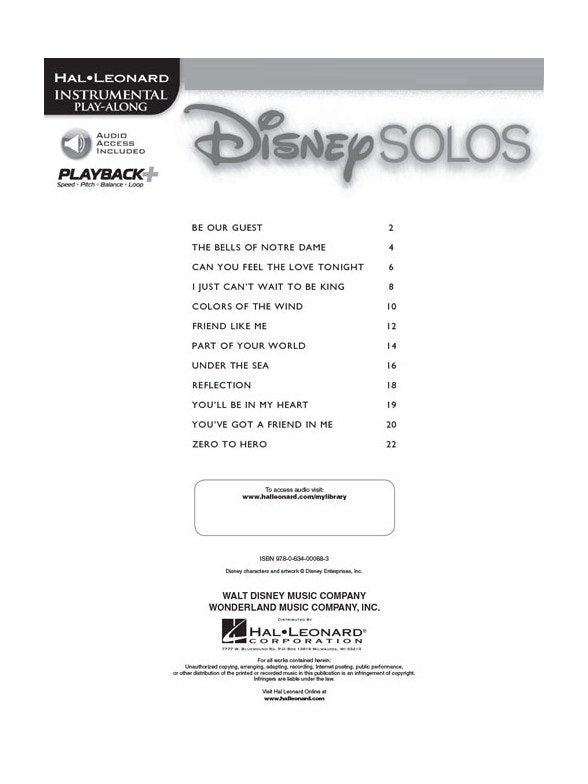 Disney Solos para Oboe (Libro y audio)-0