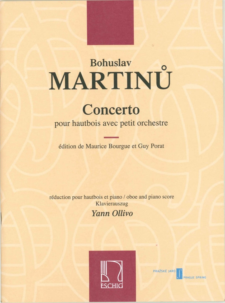 Concierto para oboe y pequeña orquesta B. Martinu