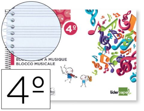 Libreta de música LIDERPAPEL A5
